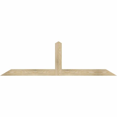 Ekena Millwork Portland Rough Sawn Timber Gable Bracket, Douglas Fir, 72"W x 21"H x 2"D x 4"F, 7/12 Pitch GBW072X21X0204POR00RDF